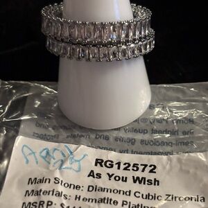 As U Wish Silver Cubic Zirconia Ring